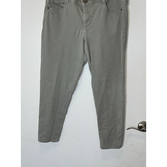 Democracy Ab Technology Gray Five-Pocket Stretch Denim Women's Jeans Size 14 - Picture 3 of 8